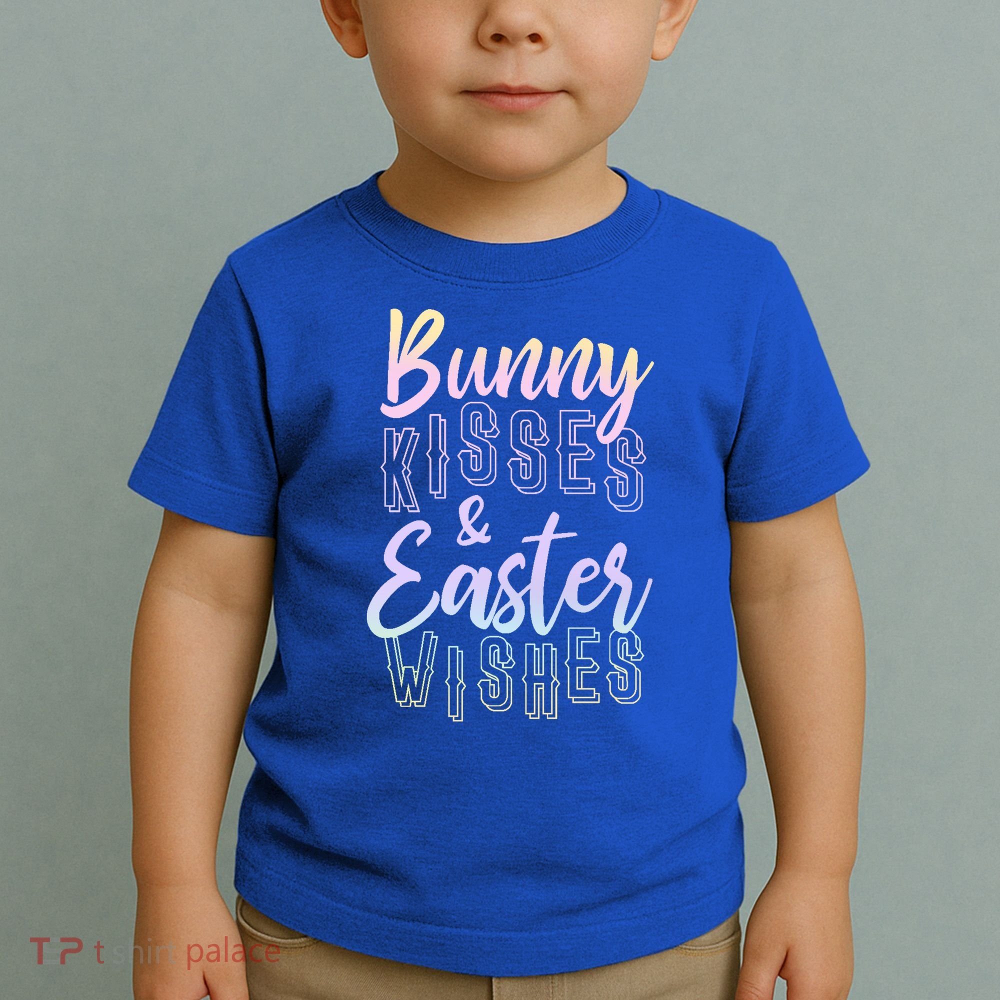Bunny Kiss And Easter Wishes Cute Toddler T-Shirt