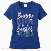 Bunny Kiss And Easter Wishes Cute Women's T-Shirt thumb 0