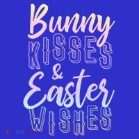 Bunny Kiss And Easter Wishes Cute Women's T-Shirt thumb 6