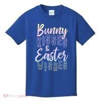 Bunny Kiss And Easter Wishes Cute Kids T-Shirt thumb 0