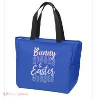 Bunny Kiss And Easter Wishes Cute Tote Bag thumb 3
