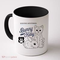 Bunny Kitty Police Solving Mysteries One Hug At A Time Coffee Mug thumb 0