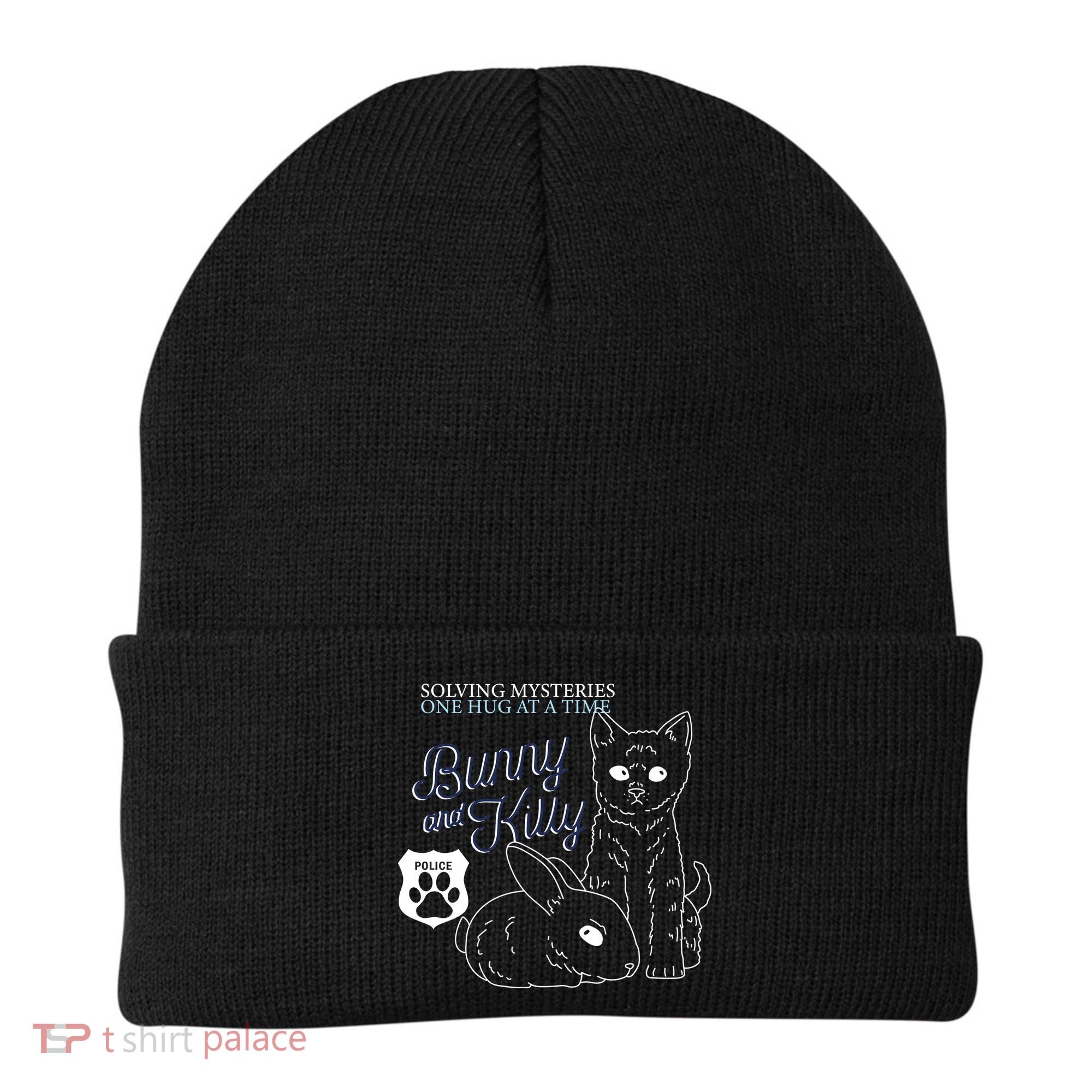 Bunny Kitty Police Solving Mysteries One Hug At A Time Beanie