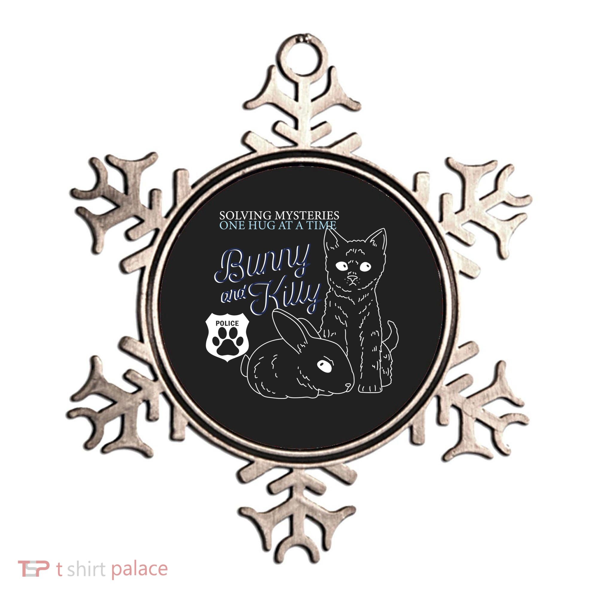 Bunny Kitty Police Solving Mysteries One Hug At A Time Ornament