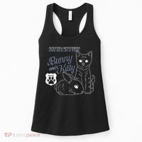 Bunny Kitty Police Solving Mysteries One Hug At A Time Women's Tank Top thumb 0
