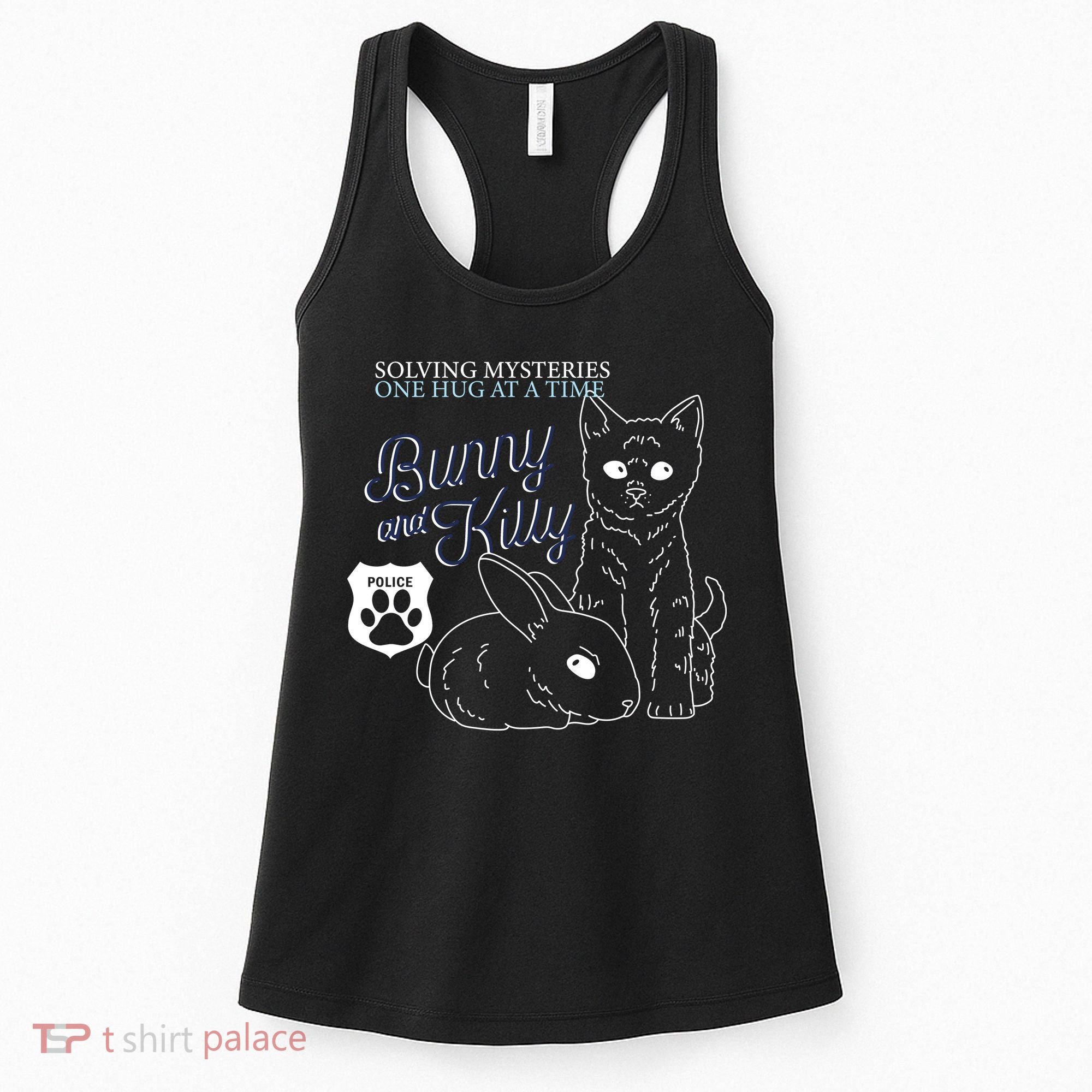 Bunny Kitty Police Solving Mysteries One Hug At A Time Women's Tank Top