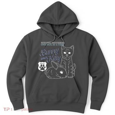 Bunny Kitty Police Solving Mysteries One Hug At A Time Hoodie