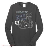 Bunny Kitty Police Solving Mysteries One Hug At A Time Long Sleeve Shirt thumb 0