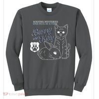 Bunny Kitty Police Solving Mysteries One Hug At A Time Sweatshirt thumb 0
