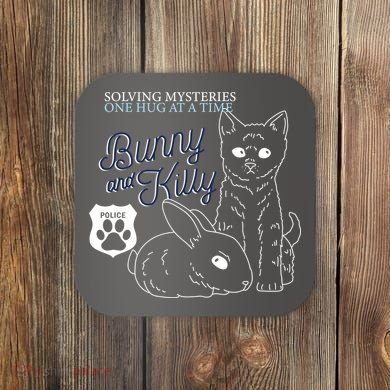 Bunny Kitty Police Solving Mysteries One Hug At A Time Coaster