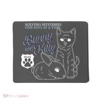 Bunny Kitty Police Solving Mysteries One Hug At A Time Mousepad thumb 0