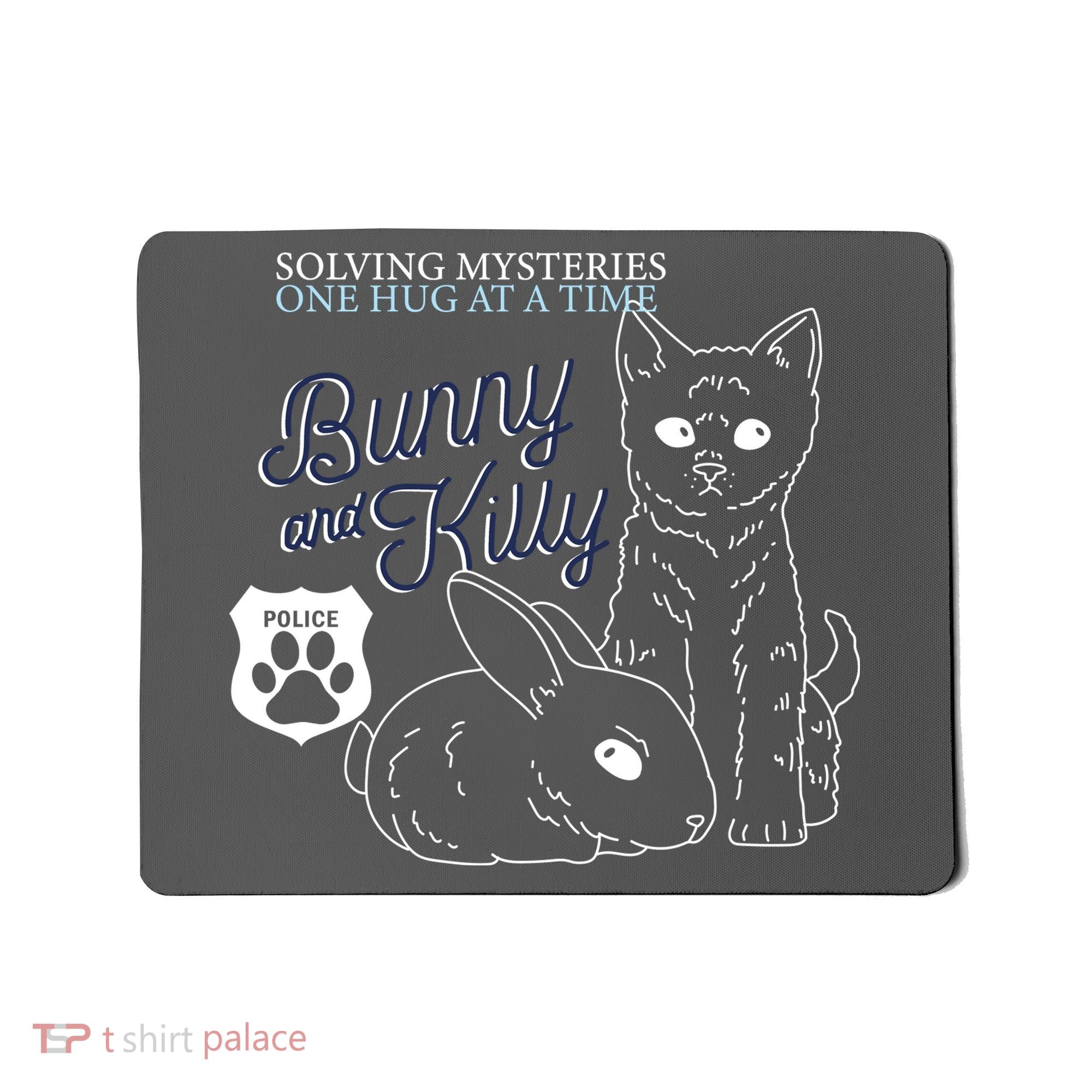 Bunny Kitty Police Solving Mysteries One Hug At A Time Mousepad