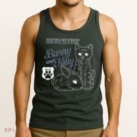 Bunny Kitty Police Solving Mysteries One Hug At A Time Tank Top thumb 3