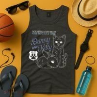 Bunny Kitty Police Solving Mysteries One Hug At A Time Tank Top thumb 4