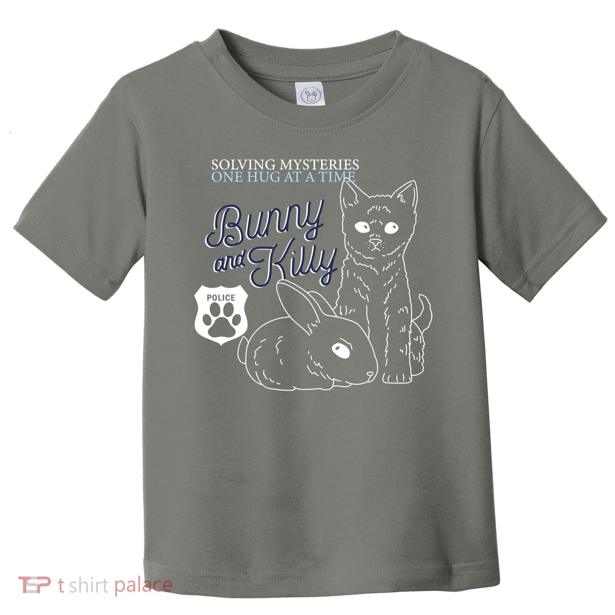 Bunny Kitty Police Solving Mysteries One Hug At A Time Toddler T-Shirt