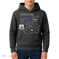 Bunny Kitty Police Solving Mysteries One Hug At A Time Kids Hoodie thumb 4