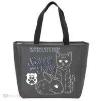 Bunny Kitty Police Solving Mysteries One Hug At A Time Tote Bag thumb 0