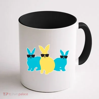 Bunny Squad Coffee Mug back