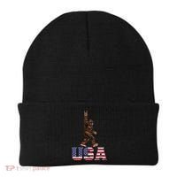 Bigfoot Usa Patriotic For Sasquatch Rock On Beanie thumb 0