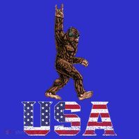 Bigfoot Usa Patriotic For Sasquatch Rock On Hoodie thumb 2