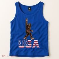 Bigfoot Usa Patriotic For Sasquatch Rock On Tank Top thumb 2