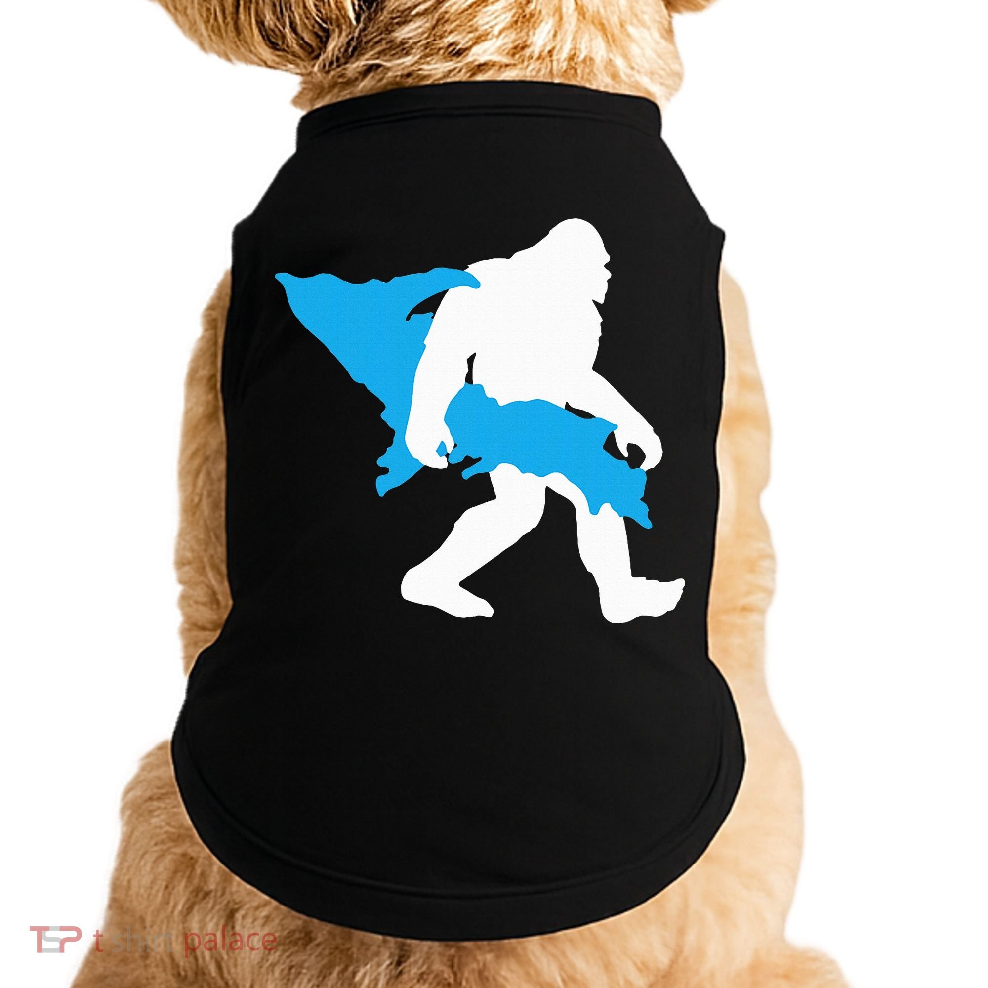 Bigfoot Upper Peninsula Funny Sasquatch Up Mi Doggie Tank