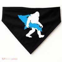 Bigfoot Upper Peninsula Funny Sasquatch Up Mi USA-Made Doggie Bandana thumb 0