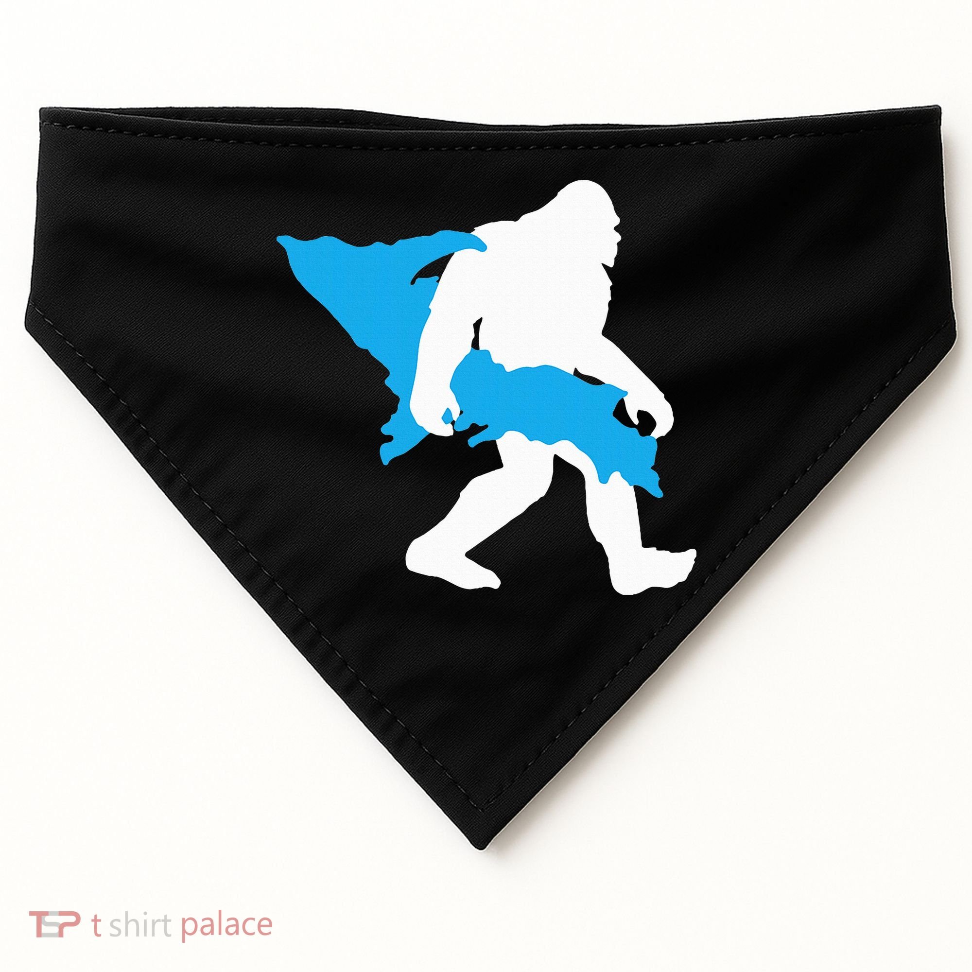 Bigfoot Upper Peninsula Funny Sasquatch Up Mi USA-Made Doggie Bandana