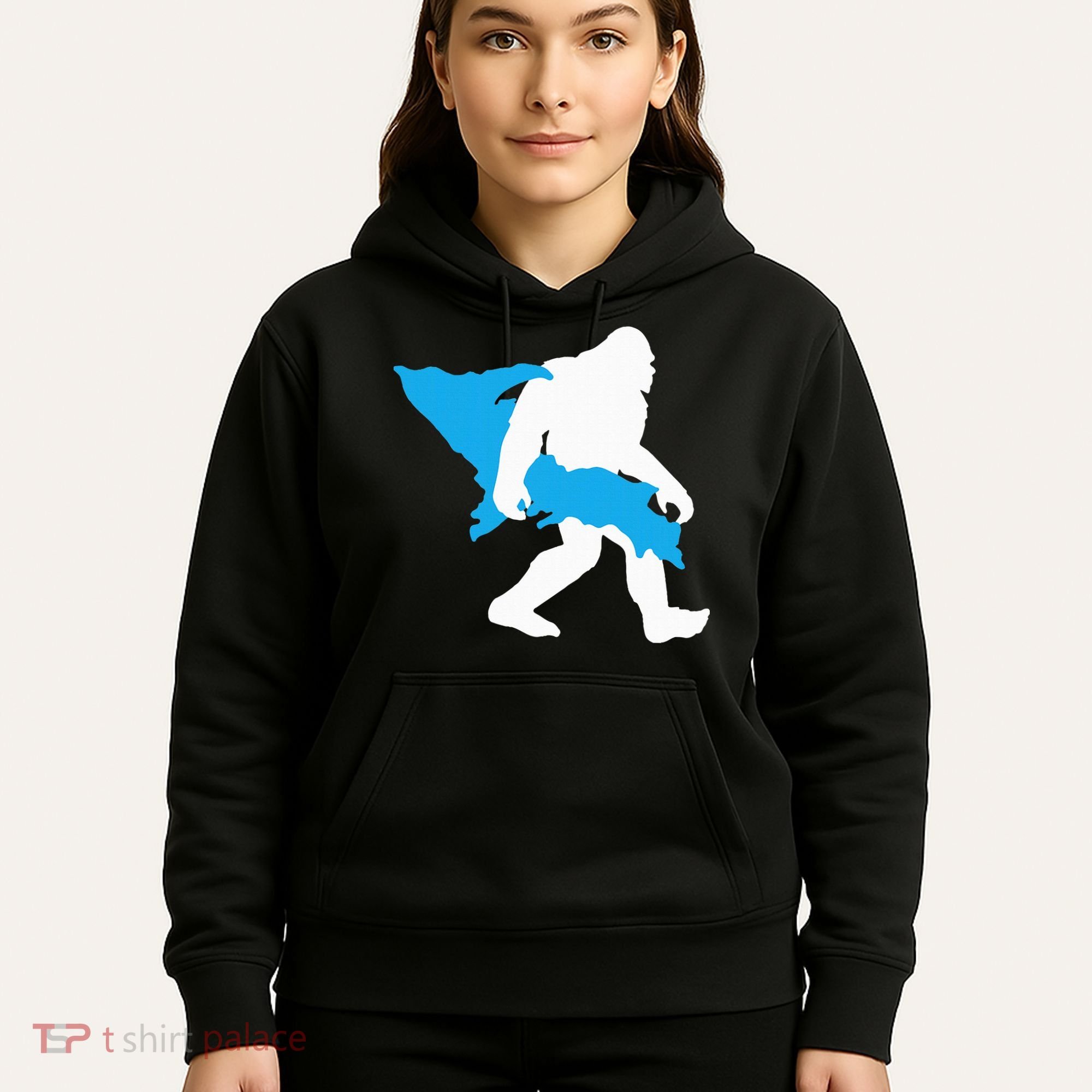 Bigfoot Upper Peninsula Funny Sasquatch Up Mi Hoodie