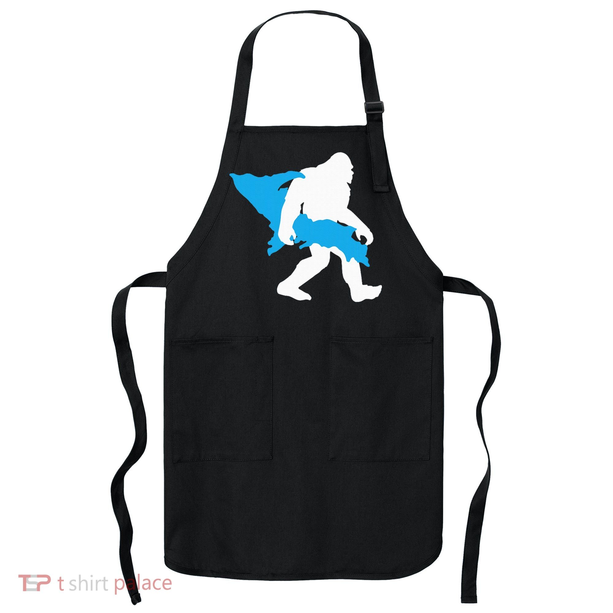 Bigfoot Upper Peninsula Funny Sasquatch Up Mi Apron