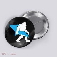 Bigfoot Upper Peninsula Funny Sasquatch Up Mi Button thumb 0