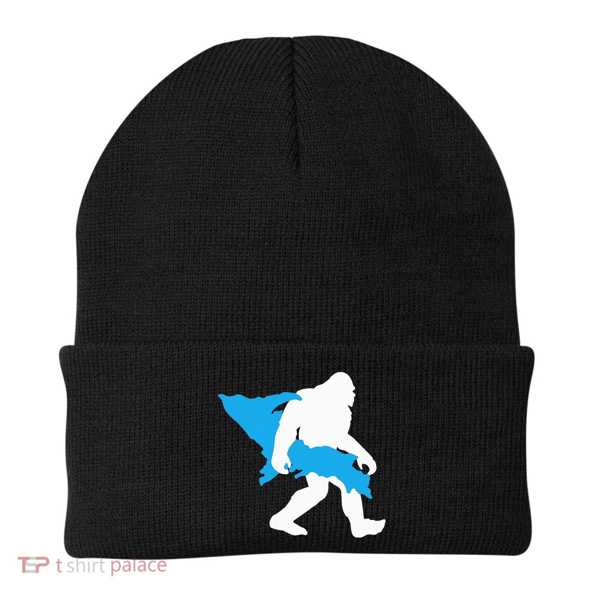 Bigfoot Upper Peninsula Funny Sasquatch Up Mi Beanie
