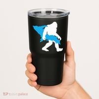 Bigfoot Upper Peninsula Funny Sasquatch Up Mi Tumbler thumb 2