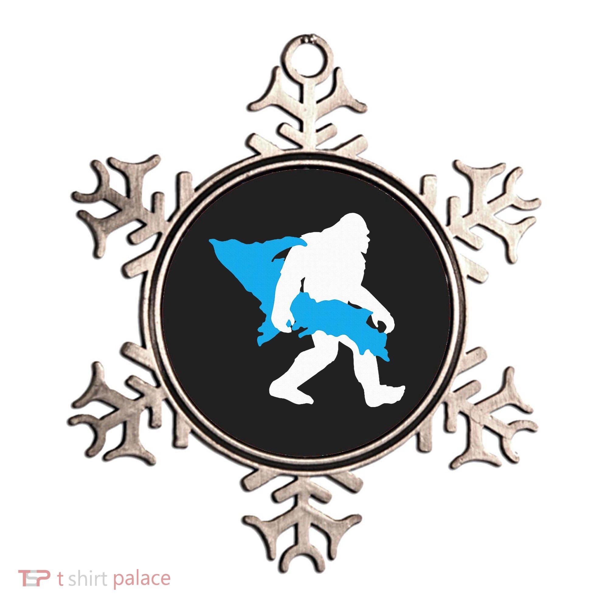 Bigfoot Upper Peninsula Funny Sasquatch Up Mi Ornament
