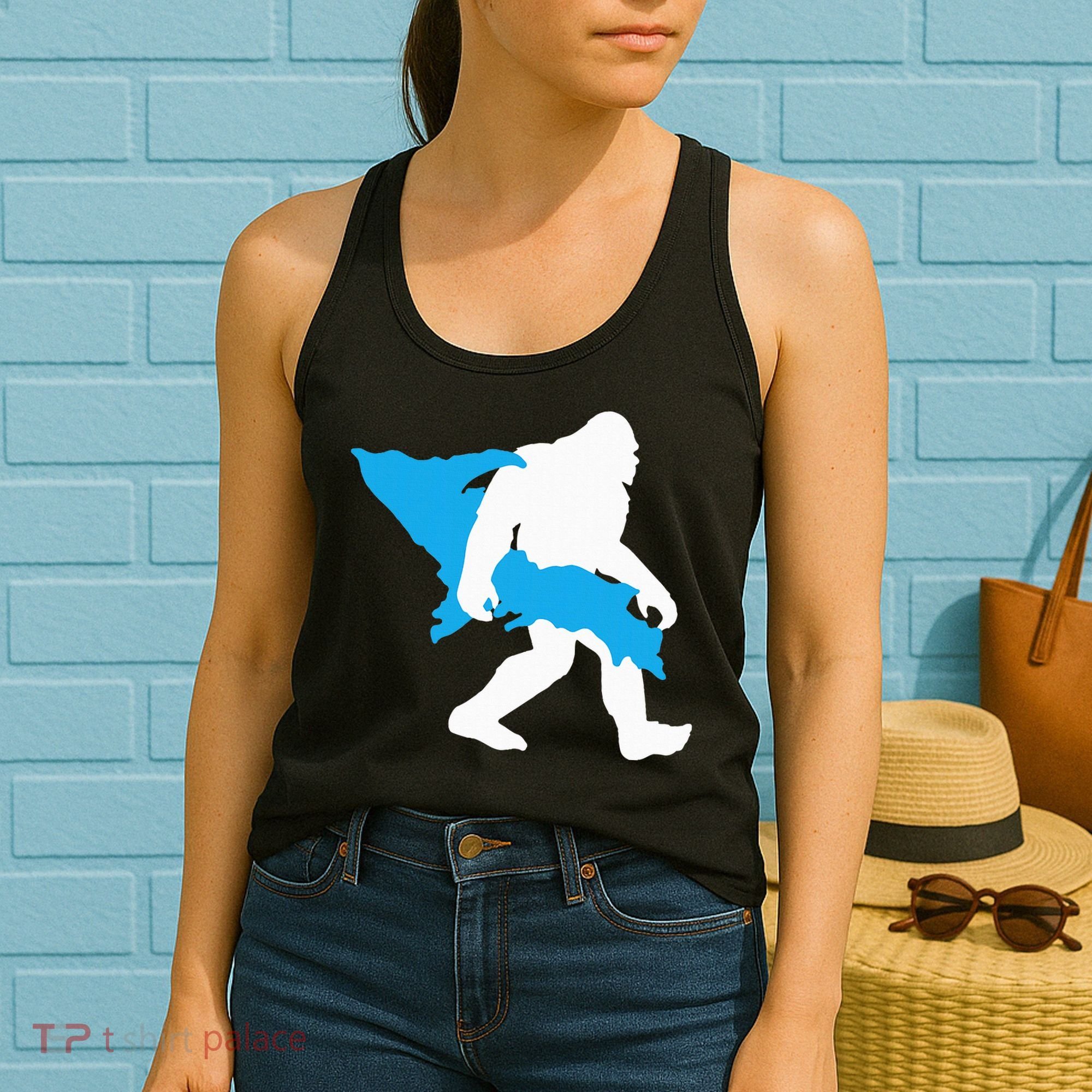 Bigfoot Upper Peninsula Funny Sasquatch Up Mi Women's Tank Top