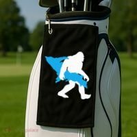 Bigfoot Upper Peninsula Funny Sasquatch Up Mi Golf Towel thumb 2
