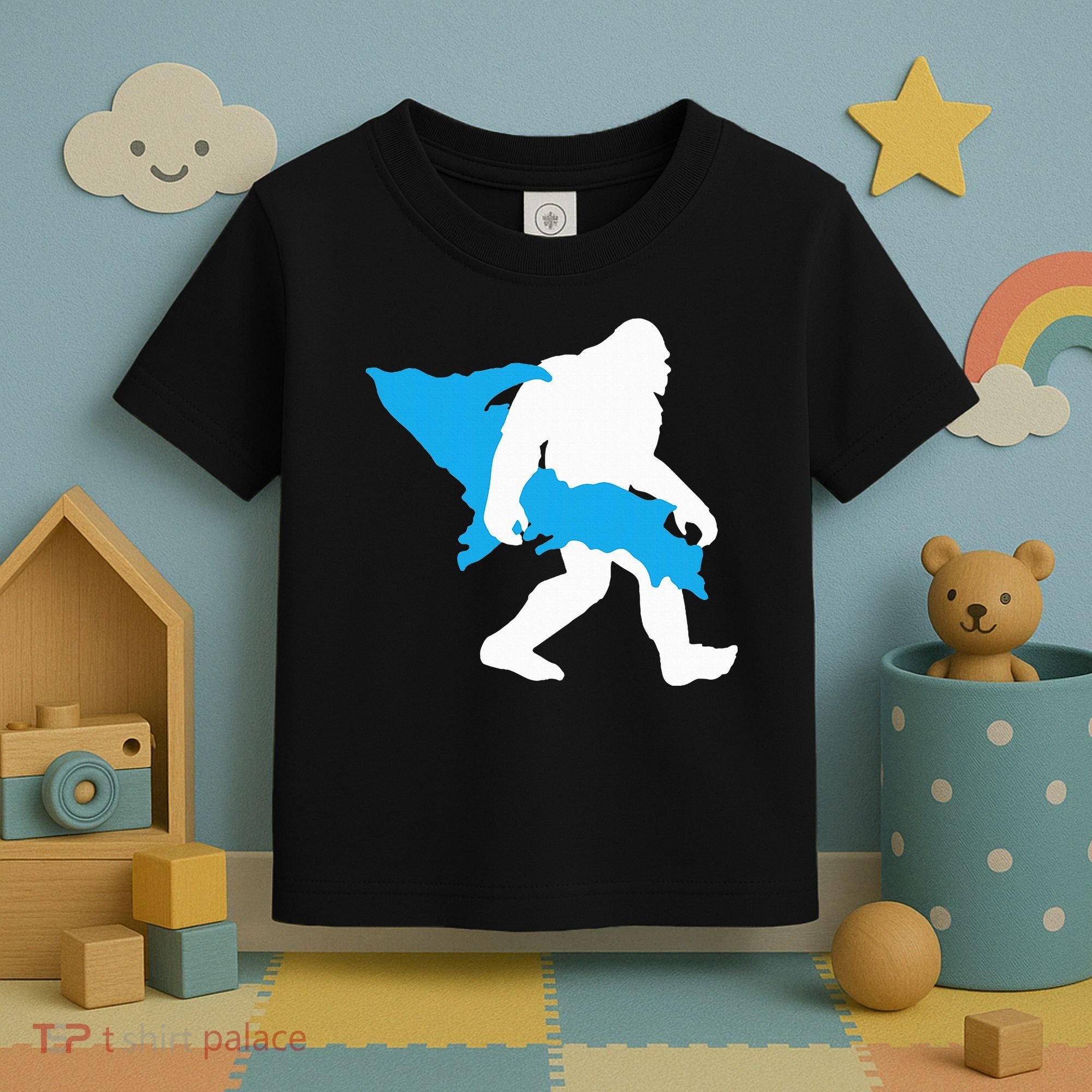 Bigfoot Upper Peninsula Funny Sasquatch Up Mi Toddler T-Shirt