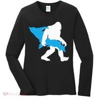 Bigfoot Upper Peninsula Funny Sasquatch Up Mi Women's Long Sleeve Shirt thumb 0
