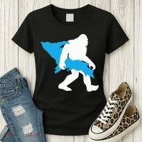Bigfoot Upper Peninsula Funny Sasquatch Up Mi Women's T-Shirt thumb 3