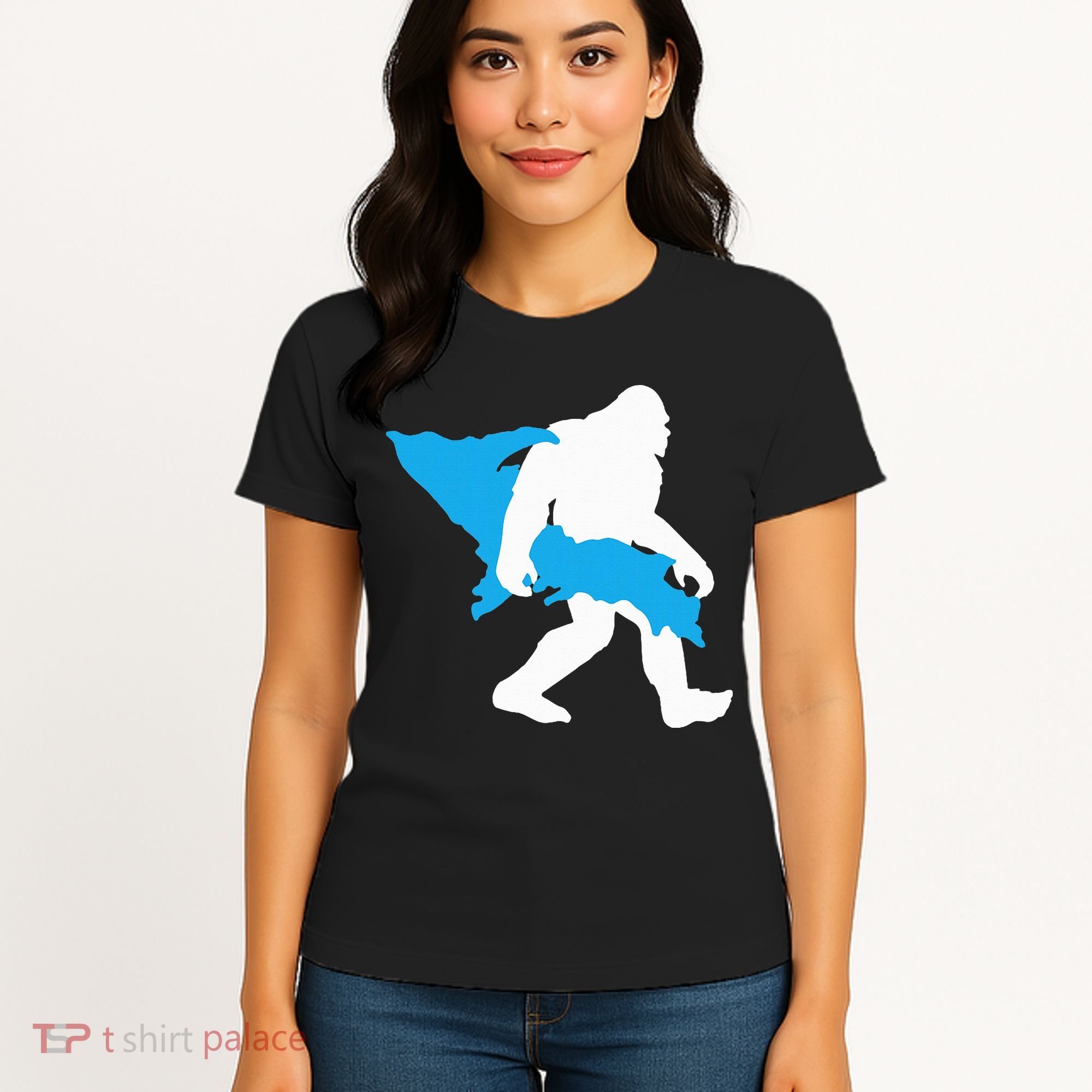 Bigfoot Upper Peninsula Funny Sasquatch Up Mi Women's T-Shirt