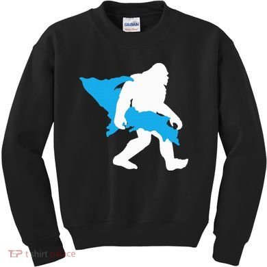 Bigfoot Upper Peninsula Funny Sasquatch Up Mi Kids Sweatshirt
