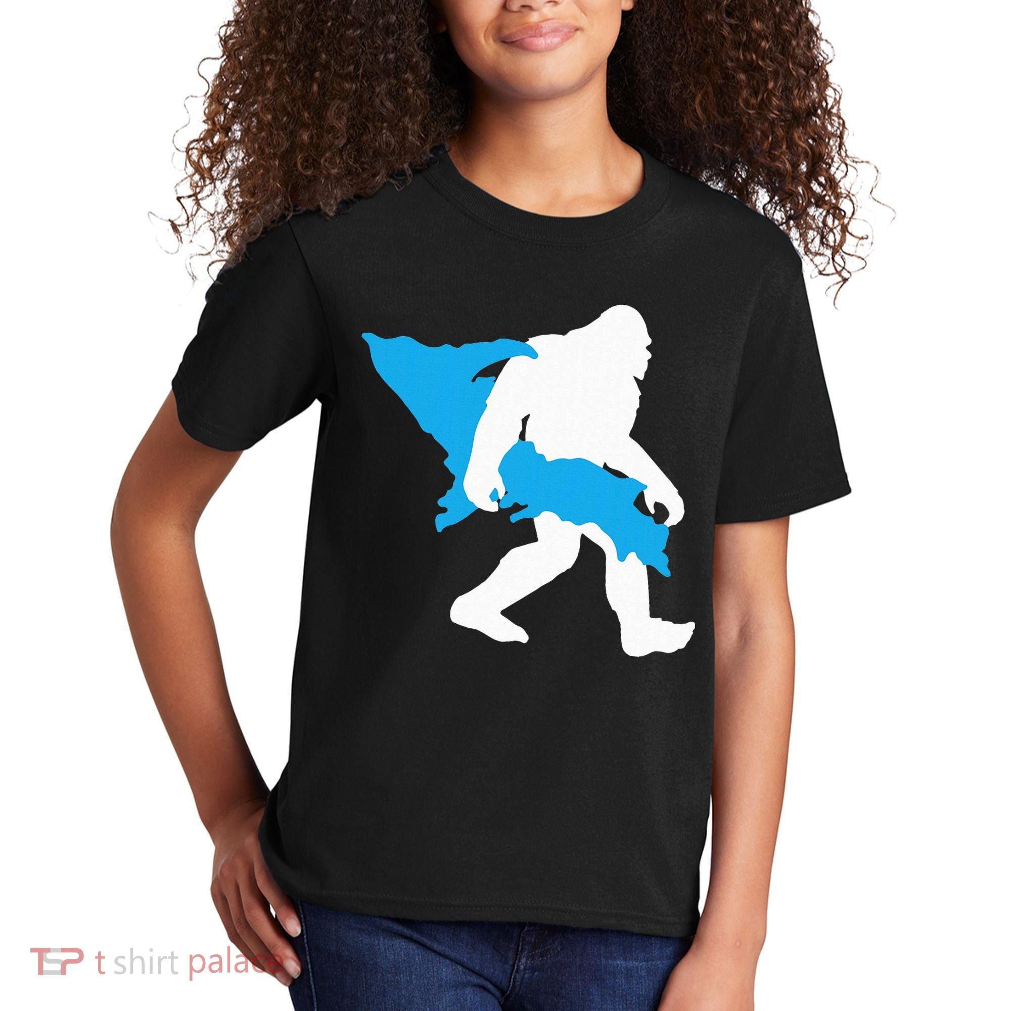 Bigfoot Upper Peninsula Funny Sasquatch Up Mi Kids T-Shirt