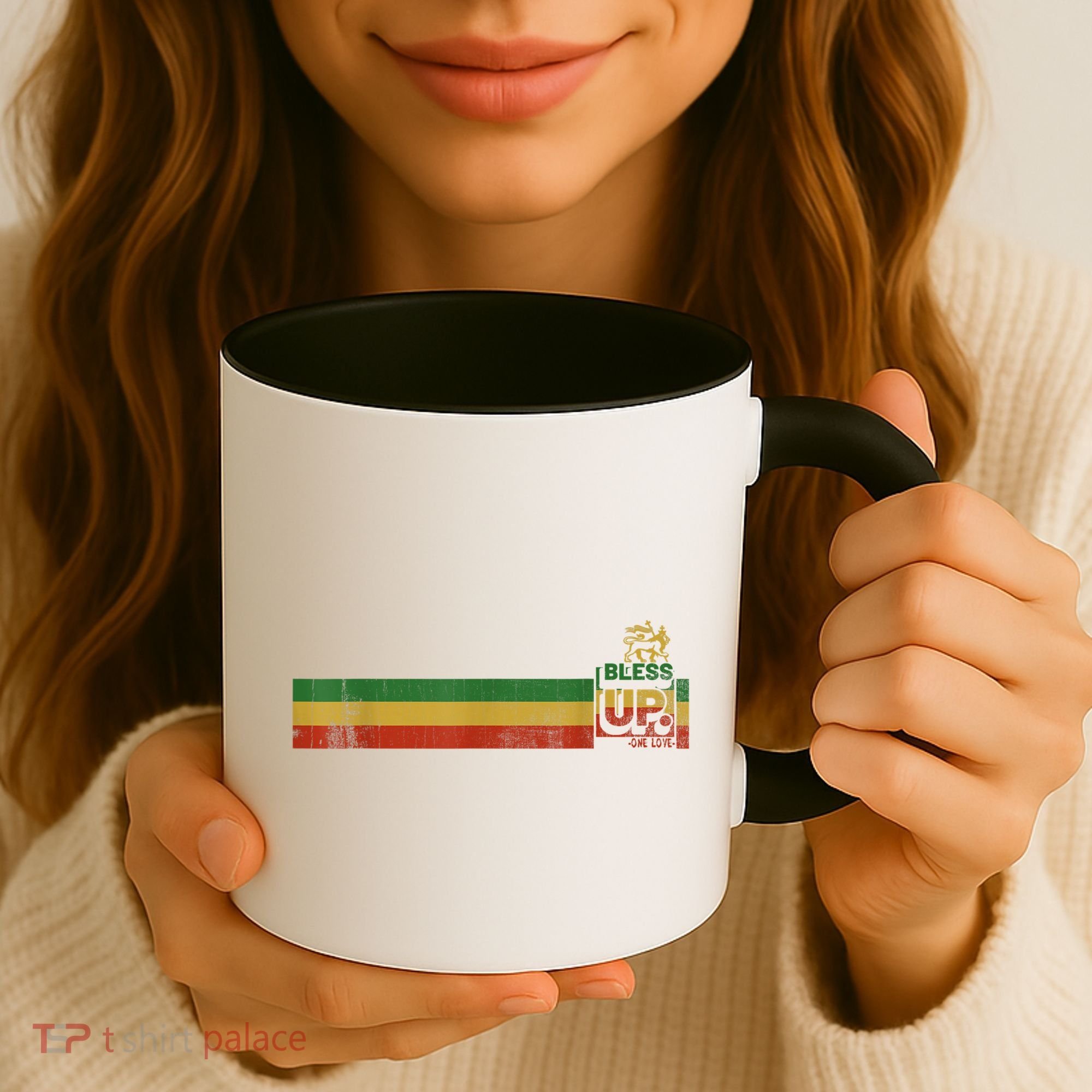 Bless UP Rasta Jamaica Roots Rock Reggae Coffee Mug