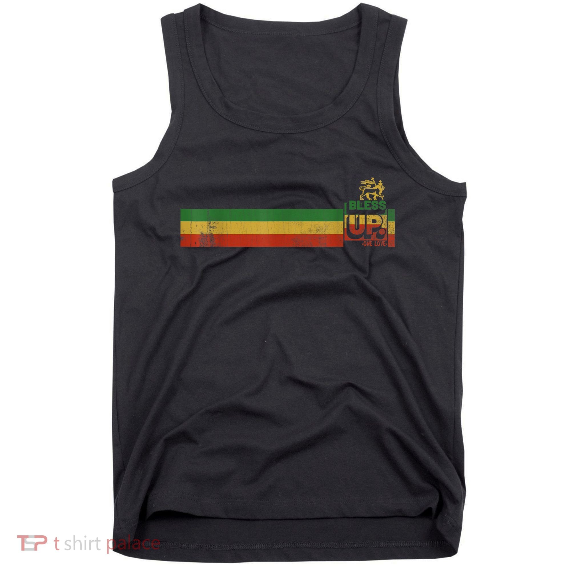 Bless UP Rasta Jamaica Roots Rock Reggae Tank Top