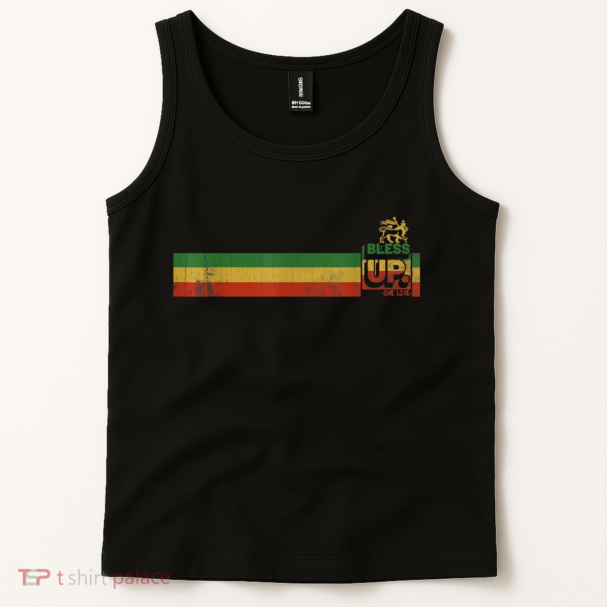 Bless UP Rasta Jamaica Roots Rock Reggae Tank Top