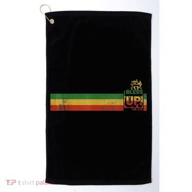 Bless UP Rasta Jamaica Roots Rock Reggae Golf Towel