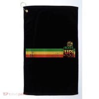 Bless UP Rasta Jamaica Roots Rock Reggae Golf Towel thumb 0