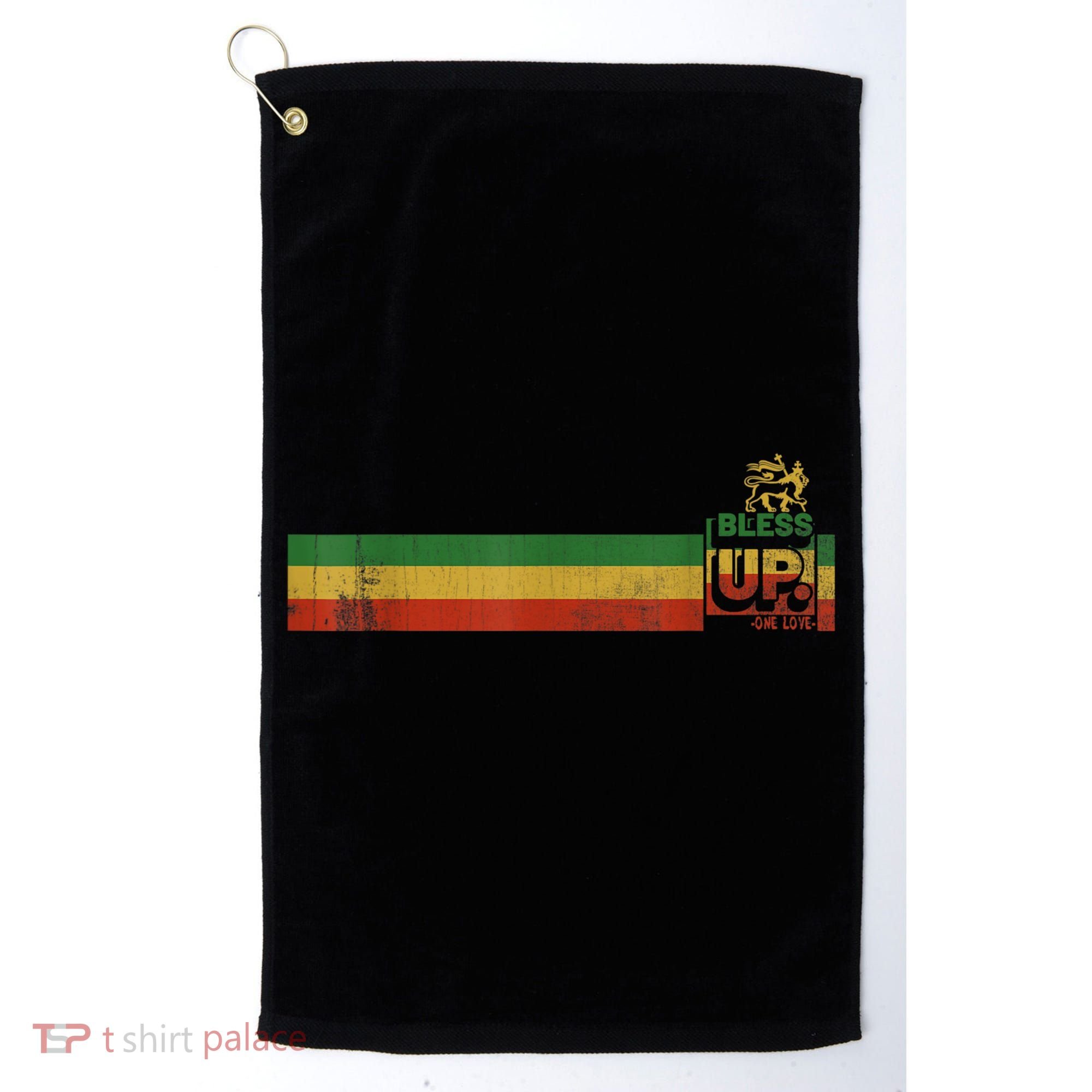 Bless UP Rasta Jamaica Roots Rock Reggae Golf Towel