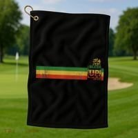 Bless UP Rasta Jamaica Roots Rock Reggae Golf Towel thumb 1