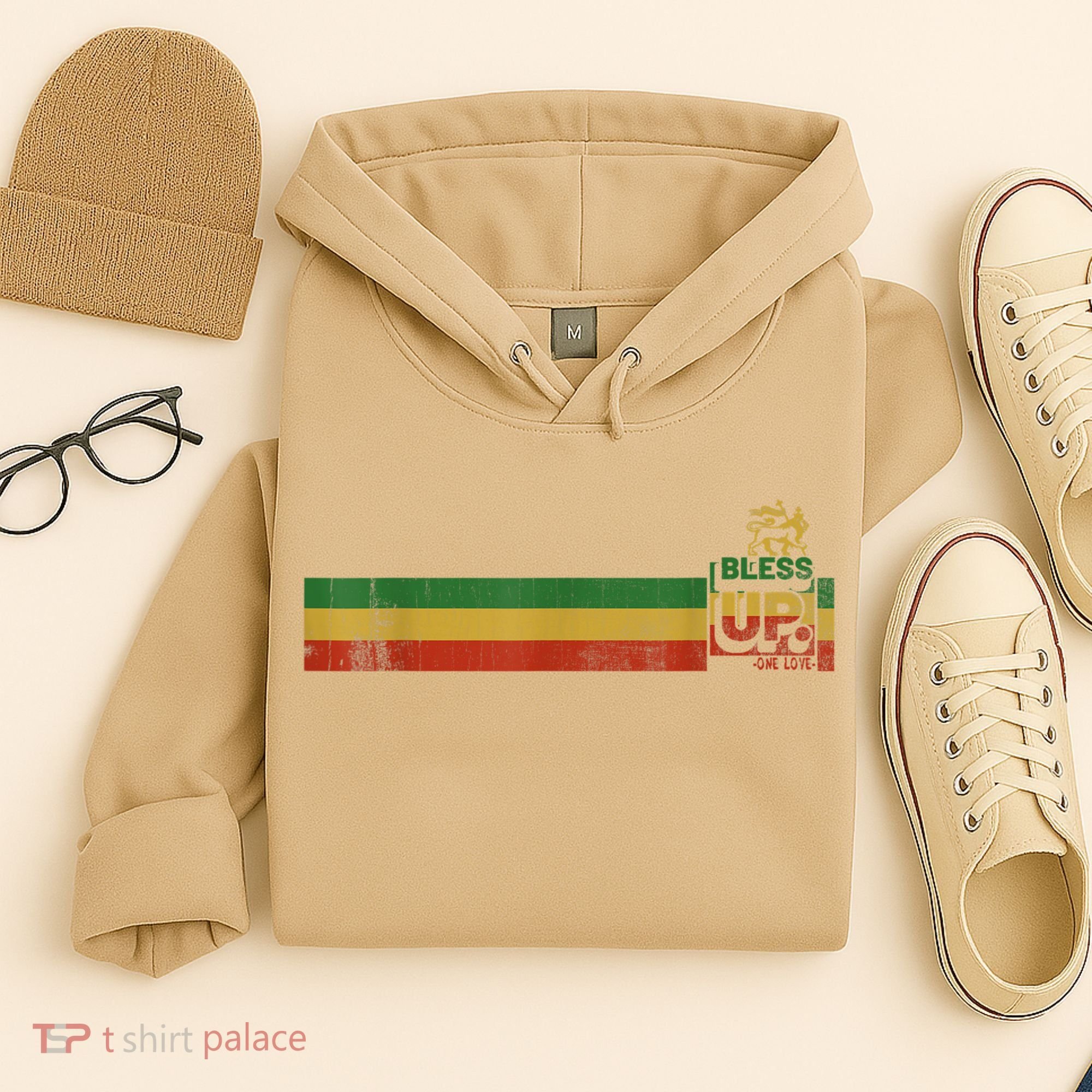 Bless UP Rasta Jamaica Roots Rock Reggae Hoodie